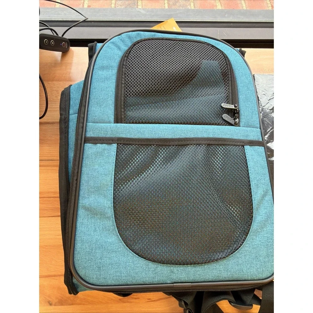 Apollo Walker Pet Carrier Backpack for Small Dog / Puppy or Sm/Med/Lg Cat ~ Teal